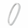 Square edge 925 sterling silver bangle