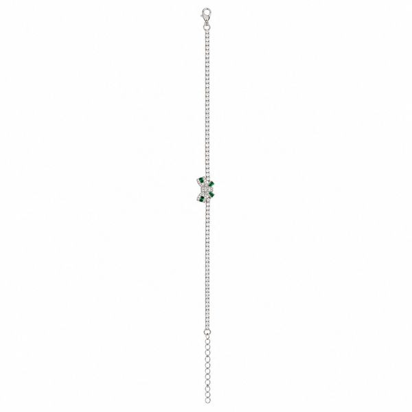 Regal Bow Tennis Bracelet- 925 sterling silver