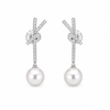 Knot Pearl Drop Earrings