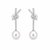 Knot Pearl Drop Earrings