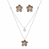 Earth & Bloom Pendant Set – 925 Sterling Silver