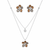 Earth & Bloom Pendant Set – 925 Sterling Silver