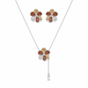 Sienna Bloom Lariat Set- 925 sterling silver