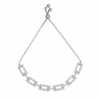 Pavé Link Slider Bracelet- 925 sterling silver