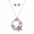 Lavender Wreath Necklace Set- 925 sterling silver