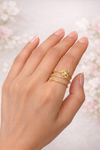 Bow spiral open ring