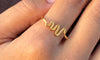 Wave lines ring