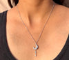 Moon Kiss Drop 925 Sterling Silver Necklace