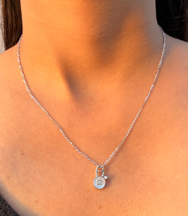 Keep Me Locked 925 Sterling Silver Necklace
