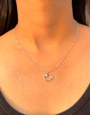 Accent Circle 925 Silver Necklace