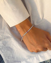 Rosé Round Spark Tennis Bracelet (925 sterling silver)