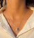 Scarlet Halo Drop Necklace (925 sterling silver)