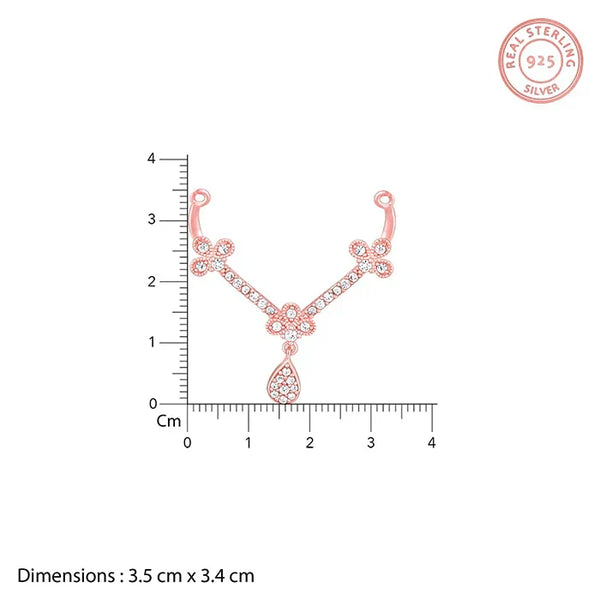 Rose Gold Harmony Drop Mangalsutra Necklace