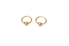 Mini Heart charm hoops