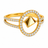 Prism halo ring