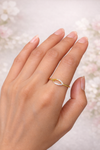 Oval Halo Band Ring