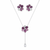 Amethyst Bloom Necklace Set- 925 sterling silver