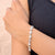 Sparkling Pebble Link 925 Silver Bracelet
