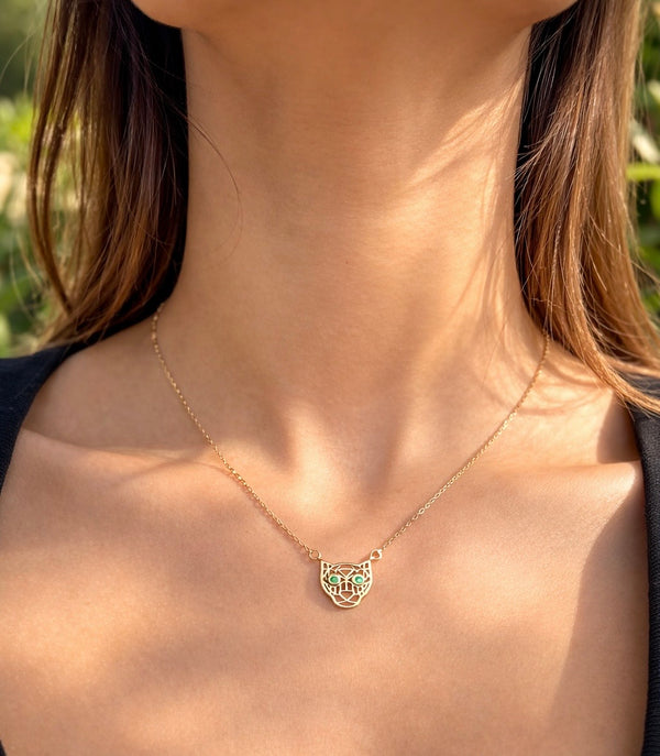 Emrald cat eye chain