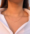 Fine box rose gold chain