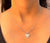 Dual Finish Heart 925 Silver Necklace