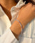 Rosé Round Spark Tennis Bracelet (925 sterling silver)