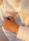 Tri color link bracelet