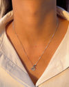 Kiss charm 925 sterling silver necklace
