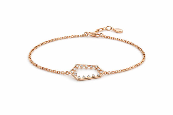 Hexa charm bracelet