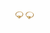 Mini Heart charm hoops