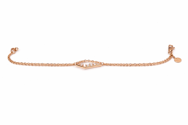 Hexa charm bracelet