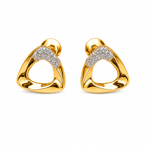 Open triangle studs