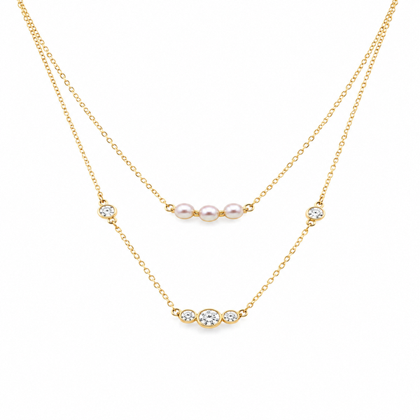 Pearl layered necklace