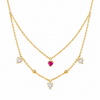 Heart Charm Layered Necklace