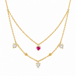 Heart Charm Layered Necklace