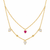 Heart Charm Layered Necklace