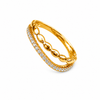 Weave studded ring