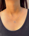 Accent Circle 925 Silver Necklace