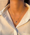 Kiss charm 925 sterling silver necklace