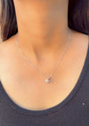 Love Duo Charm 925 Silver Necklace