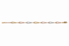 Tri color link bracelet