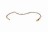 Tri color link bracelet